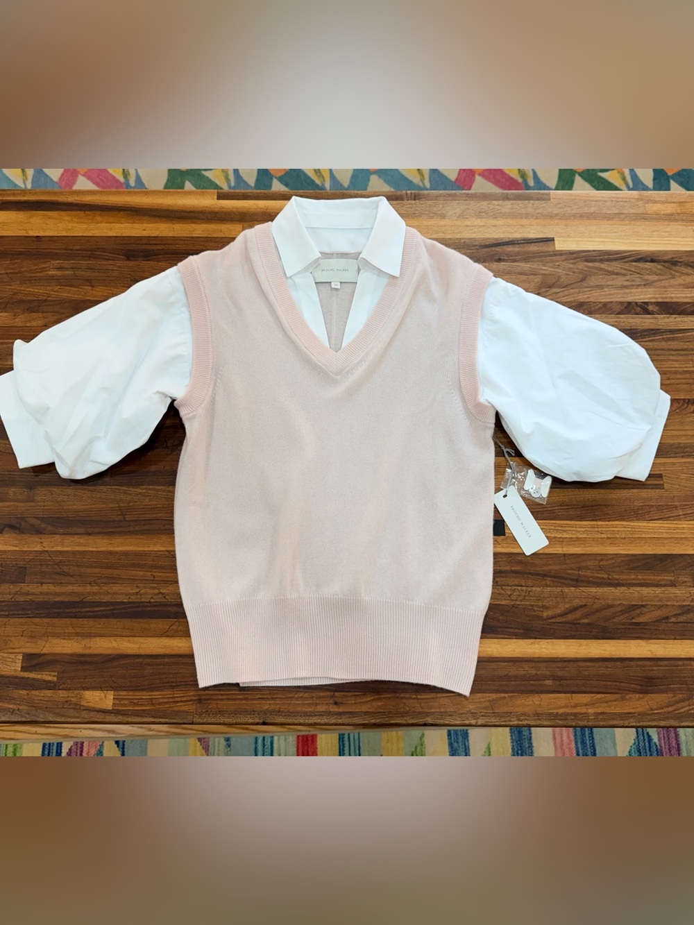 NWT - Brochu Walker Kate Shirt Looker - Pink Paloma - X-Small